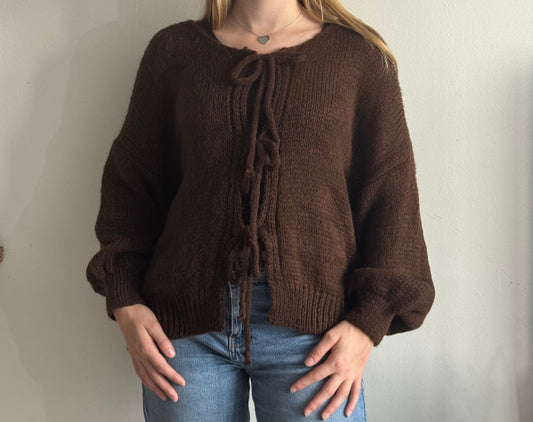 Cardigan à noeuds Ewa